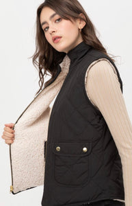 Reversible Quilted Padded Vest