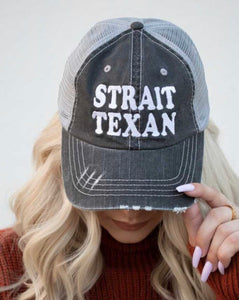 Distressed Strait Texan Hat
