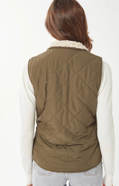 Reversible Quilted Padded Vest