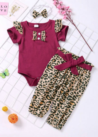 Leopard 3 Piece Outfit