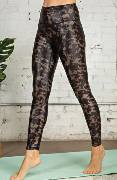 Gold:Black Python Leggings