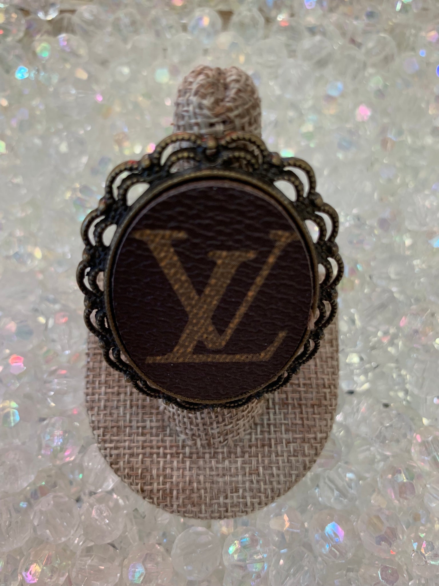 LV Upcycle Adjustable Ring - Sunny's Boutique