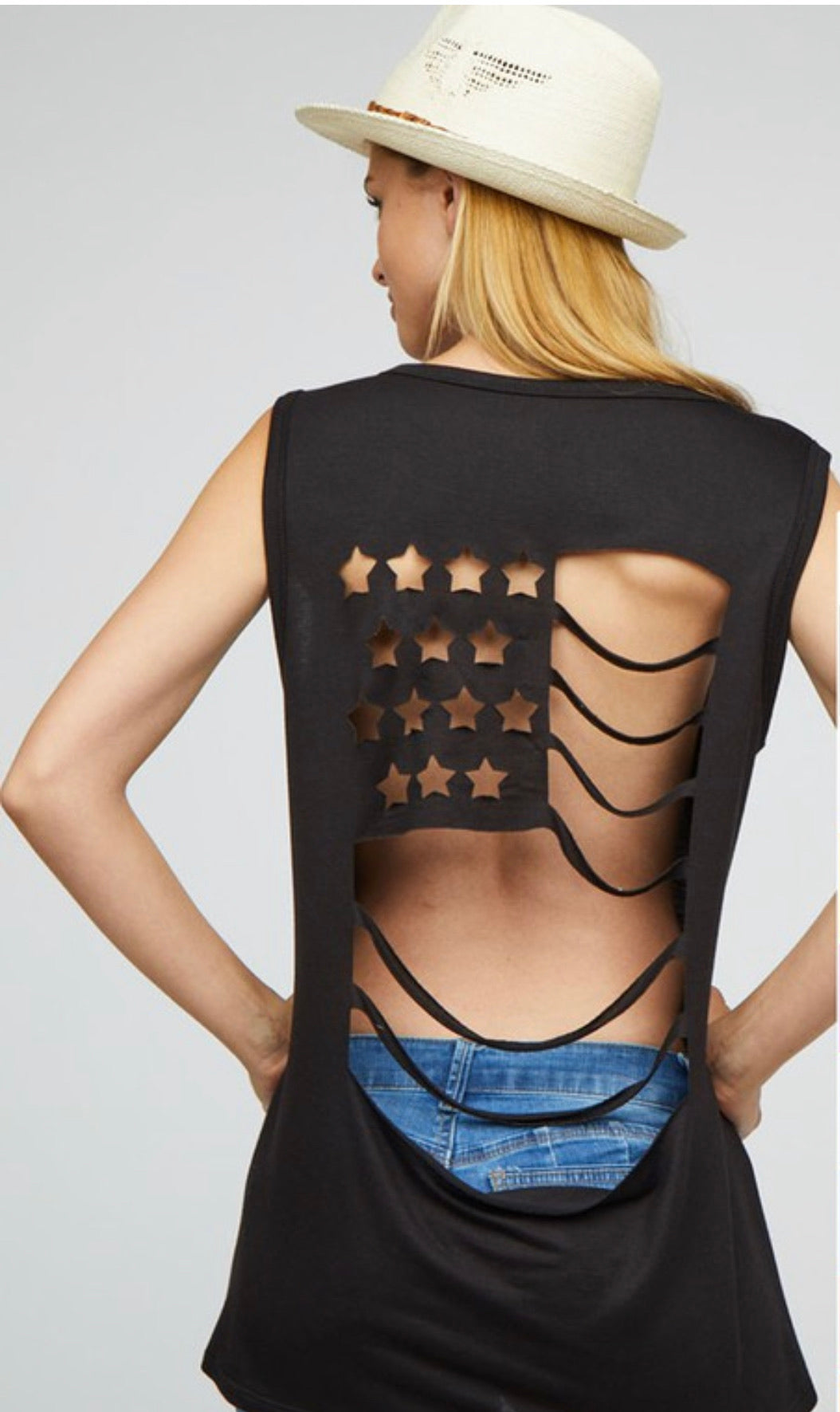 Laser Cut American Flag Tank