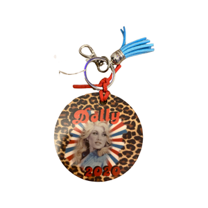 Cow Tag Key Chain-Dolly P