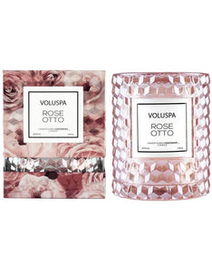 Voluspa Rose Otto 8.5 oz. Cocowax Icon Cloche Cover Candle